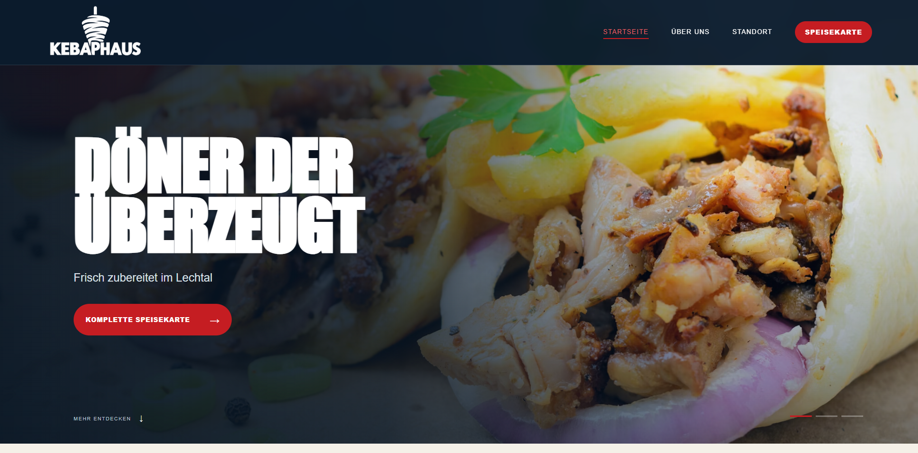 Demo-Website für einen Gastro-Betrieb
