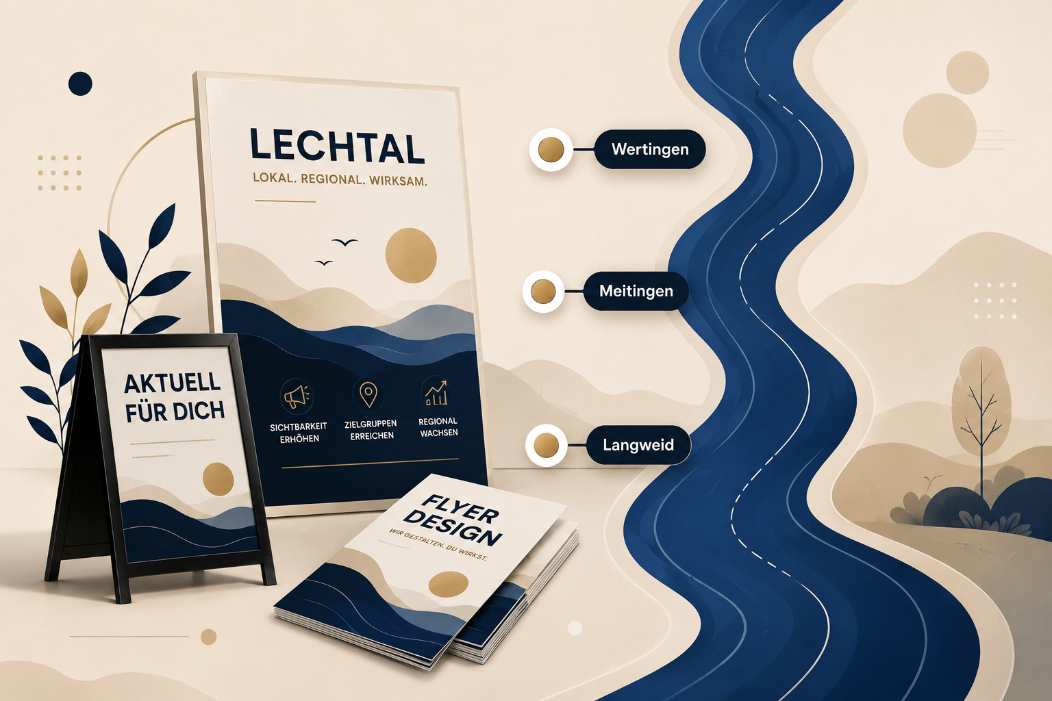 Moderner lokaler Medienauftritt im Lechtal
