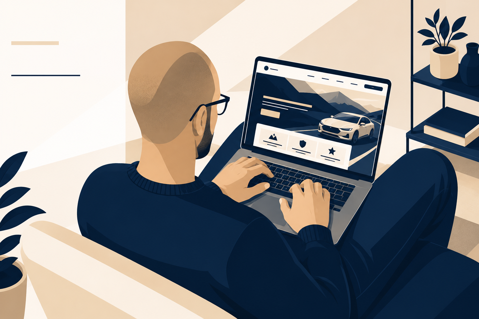 Website und SEO Dashboard auf einem Laptop